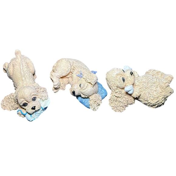 Cocker spaniel vintage ceramic collectibles set of 3 dogs - Picture 1 of 4